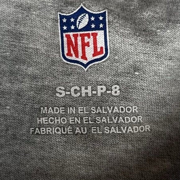 NFL New England Patriots Tshirt Boys Small Gray Fanwear Crew Neck - Picture 5 of 7